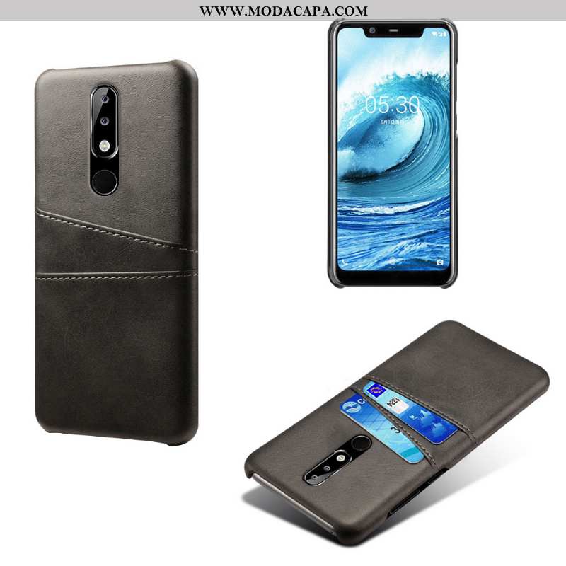 Capas Nokia 5.1 Plus Couro Rosa Cases Protetoras Antiqueda Telemóvel Online