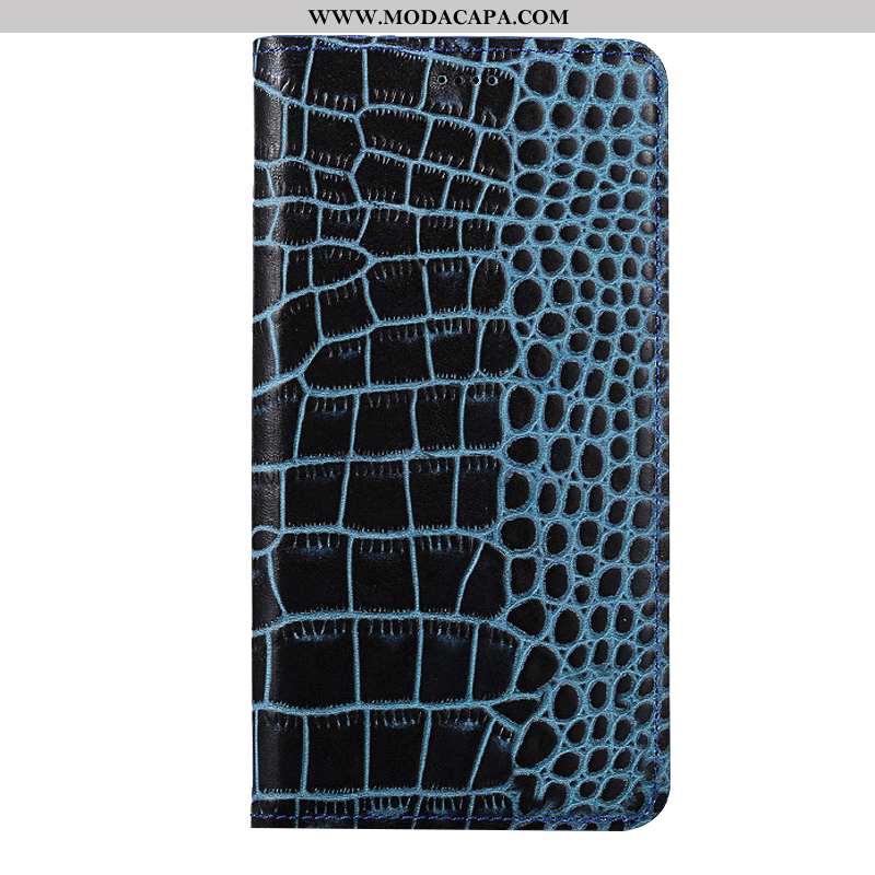 Capa Nokia 7.1 Protetoras Cases Cover Couro Azul Capas Telemóvel Comprar