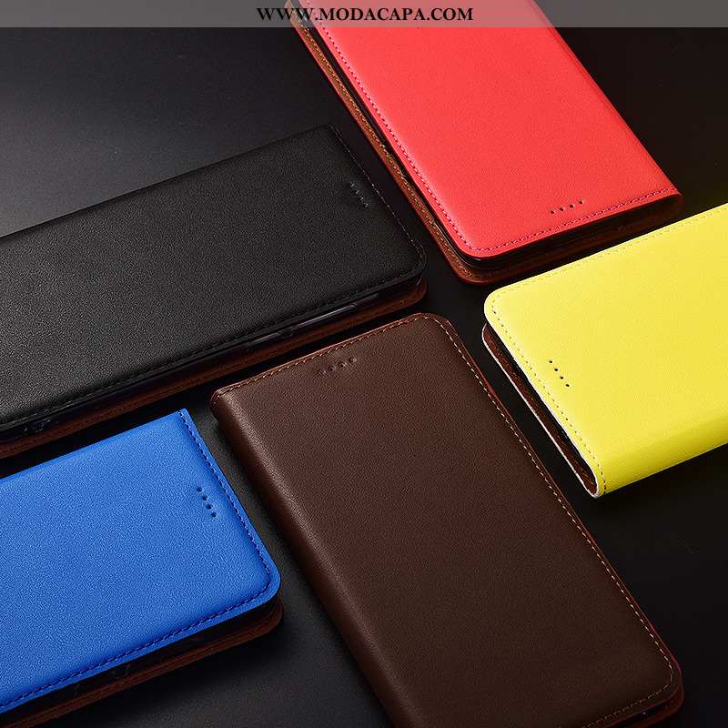 Capa Nokia 7.1 Couro Cases Soft Cover Completa Amarela Silicone Comprar