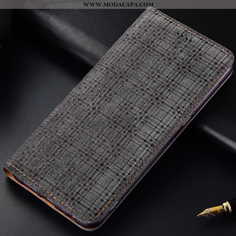 Capas Nokia 7.1 Couro Genuíno Cases Completa Telemóvel Antiqueda Suede Baratos