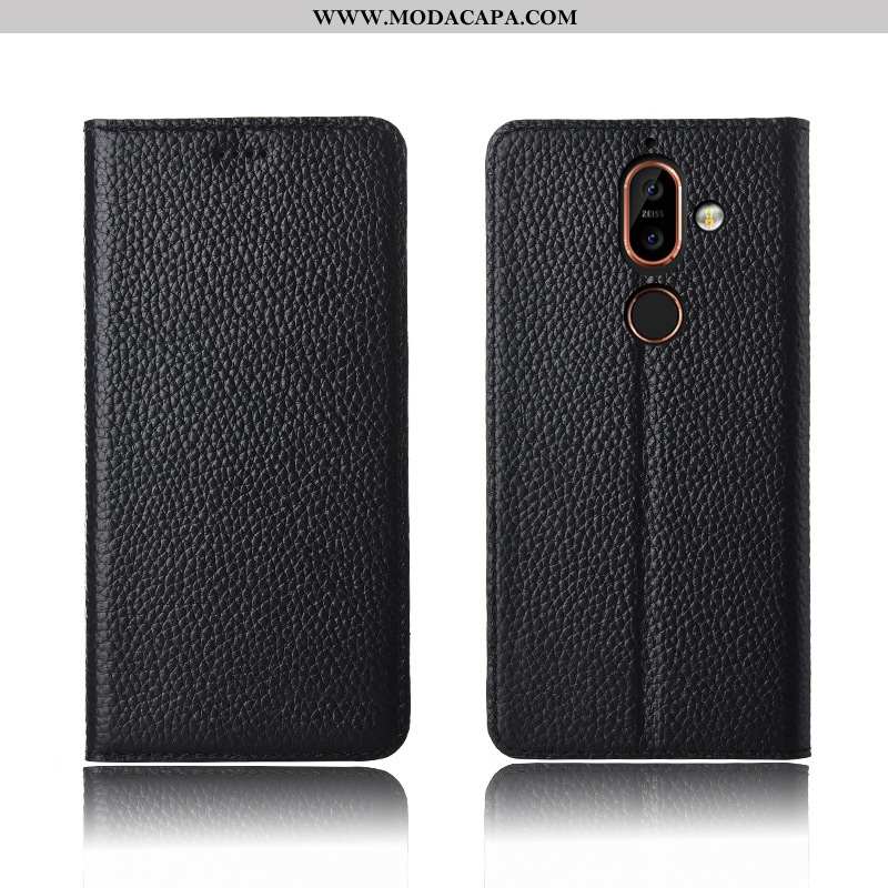 Capa Nokia 7 Plus Couro Genuíno Cases Protetoras Silicone Nova Soft Cover Baratos