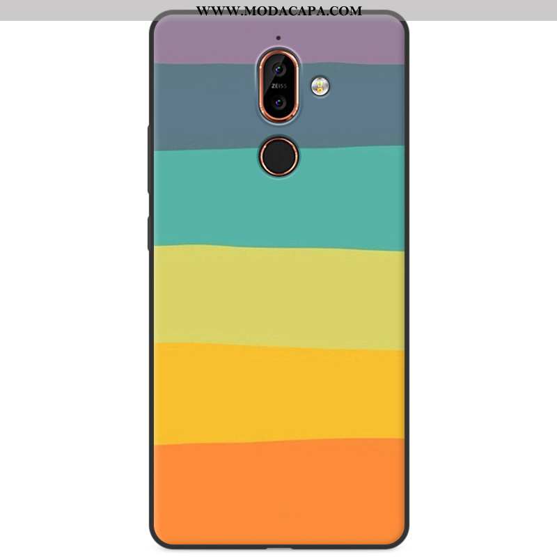 Capa Nokia 7 Plus Desenho Animado Silicone Cases Cola Protetoras Completa Capas Promoção