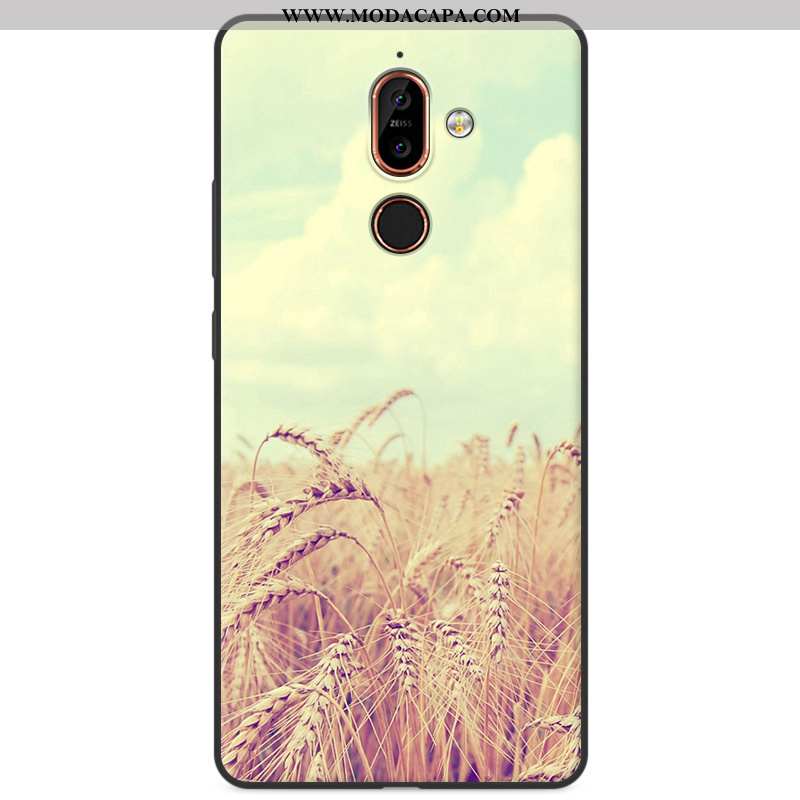 Capa Nokia 7 Plus Desenho Animado Silicone Cases Cola Protetoras Completa Capas Promoção