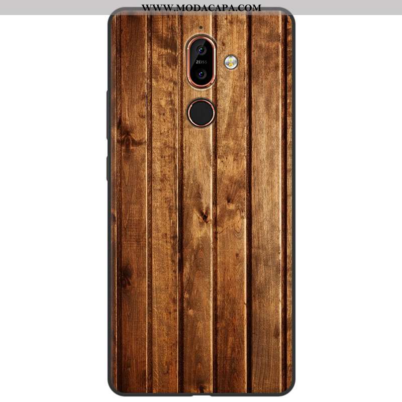 Capas Nokia 7 Plus Madeira Telemóvel Protetoras Cases Pintado Amarelo Comprar