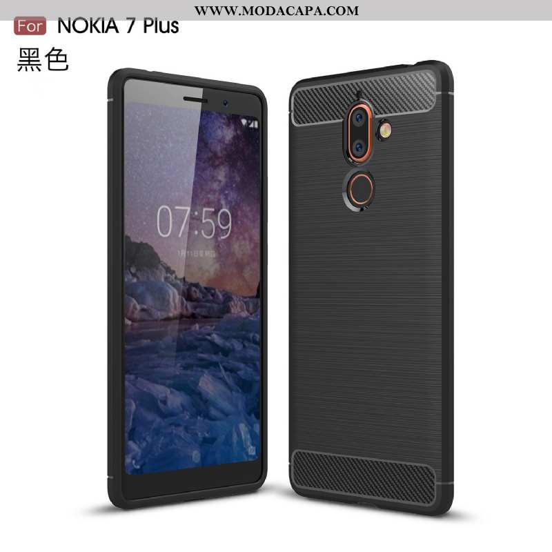 Capa Nokia 7 Plus Soft Protetoras Fibra Silicone Capas Moda Cases Comprar