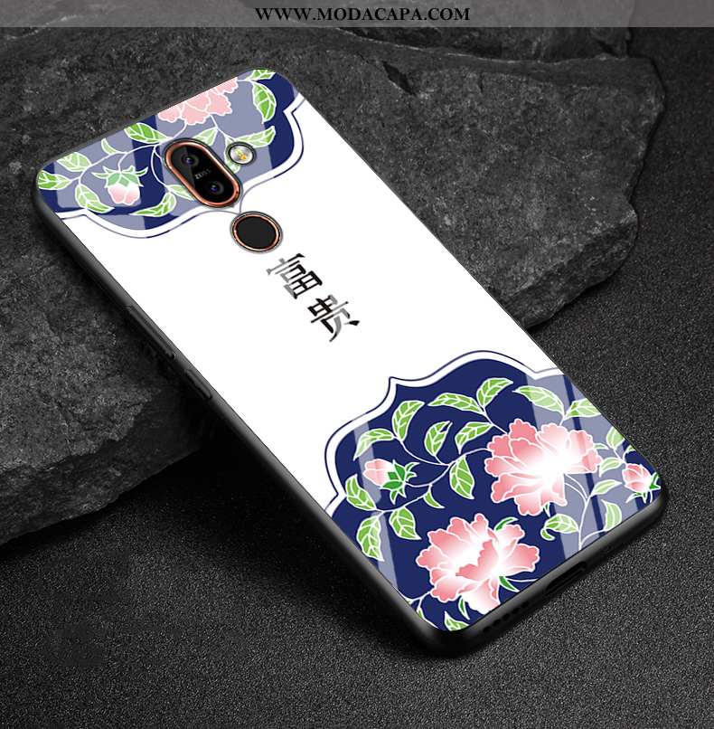 Capas Nokia 7 Plus Fosco Completa Flatform Telemóvel Vidro Rosa Venda