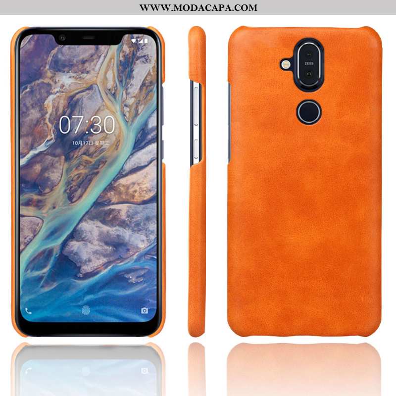 Capa Nokia 8.1 Protetoras Vermelho Cases Capas Telemóvel Couro Promoção