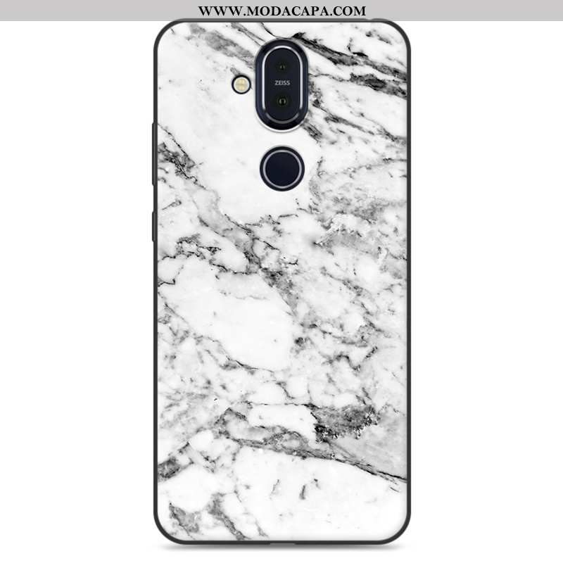 Capa Nokia 8.1 Criativas Pintado Branco Protetoras Telemóvel Personalizada Capas Promoção