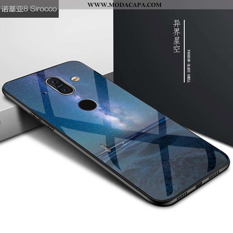 Capas Nokia 8 Sirocco Tendencia Cases Preto Personalizada Vidro Telemóvel Online