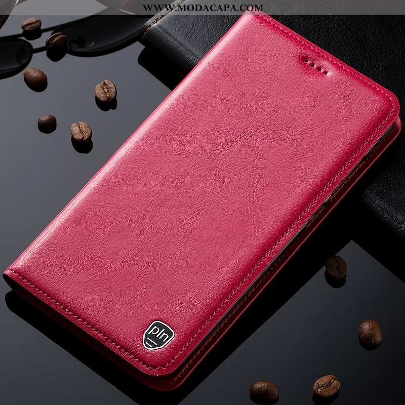 Capa Nokia 8 Sirocco Couro Legitimo Alta Vermelho Protetoras Cases Capas Couro Barato