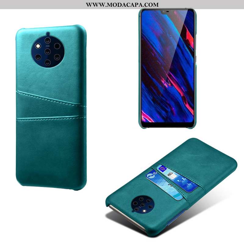 Capa Nokia 9 Pureview Couro Pu Cinza Telemóvel Antiqueda Capas Online