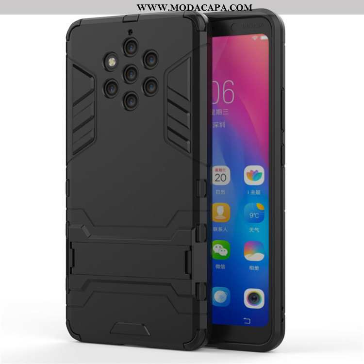 Capas Nokia 9 Pureview Protetoras Suporte Invisivel Telemóvel Cases Dourada Online