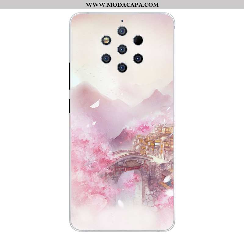 Capas Nokia 9 Pureview Protetoras Rosa Criativas Cases Antiqueda Desenho Animado Promoção