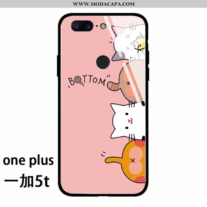 Capas Oneplus 5t Originais Completa Silicone Antiqueda Gato Telemóvel Venda