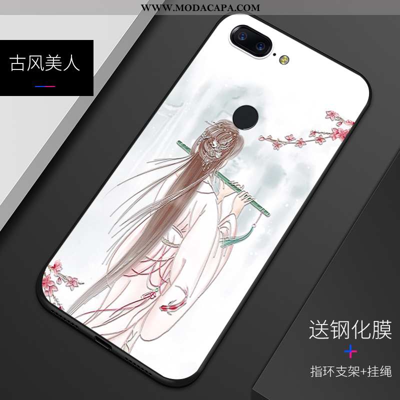 Capas Oneplus 5t Protetoras Completa Silicone Antiqueda Bege Telemóvel Costume Venda