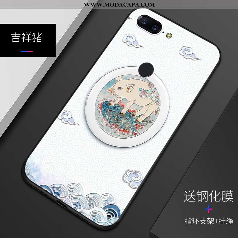 Capas Oneplus 5t Protetoras Completa Silicone Antiqueda Bege Telemóvel Costume Venda