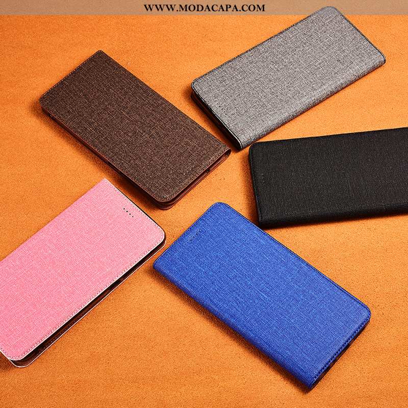 Capa Oneplus 6 Couro Cases Capas Linho Nova Completa Protetoras Venda