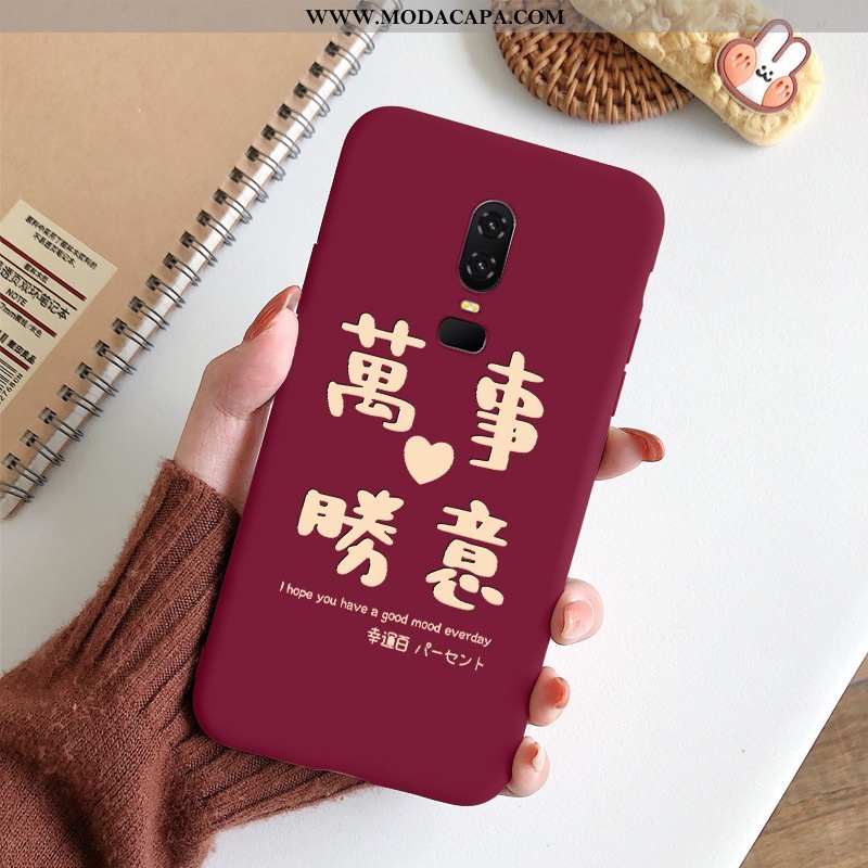 Capa Oneplus 6 Fosco Criativas Capas Para Reveillon Telemóvel Super Soft Baratas