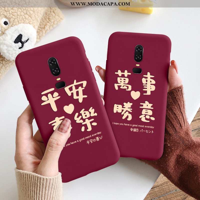 Capa Oneplus 6 Fosco Criativas Capas Para Reveillon Telemóvel Super Soft Baratas