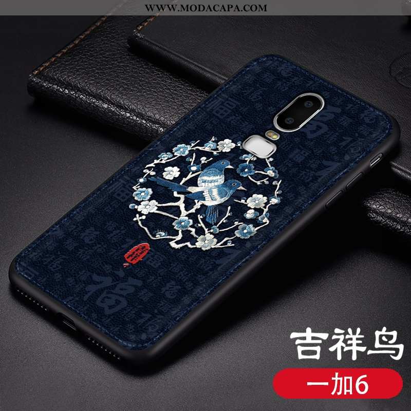 Capa Oneplus 6 Couro Personalizada Soft Protetoras Cases Telemóvel Tendencia Comprar