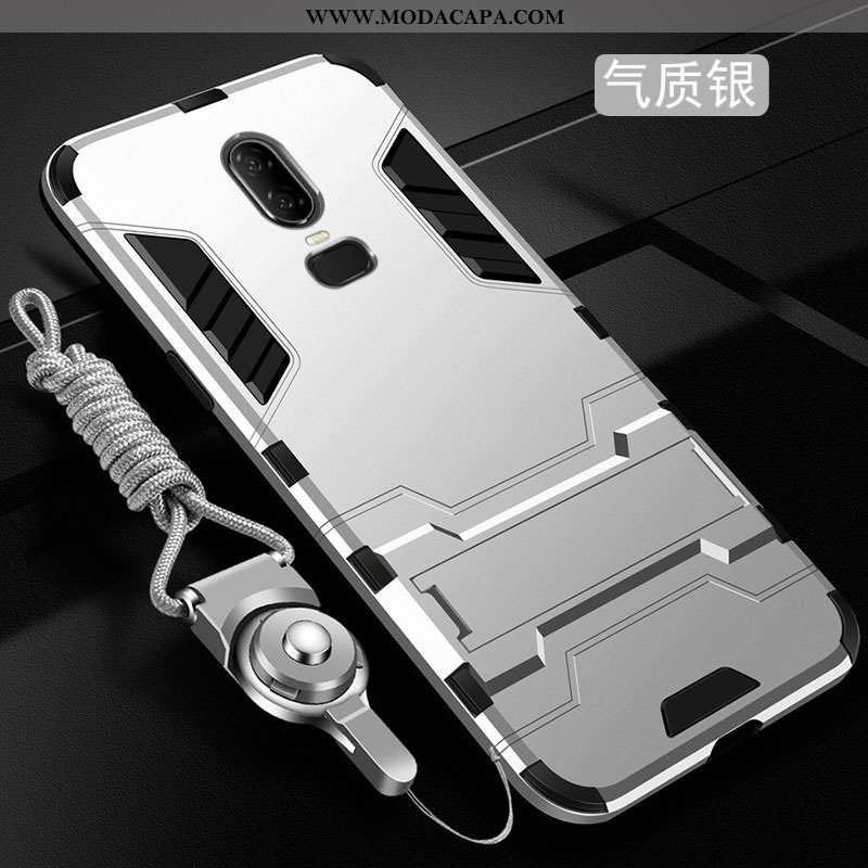 Capas Oneplus 6 Soft Prata Resistente Fosco Protetoras Silicone Cases Venda