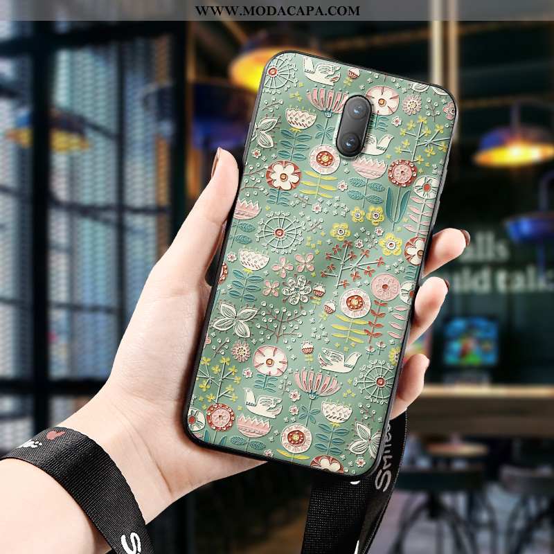 Capas Oneplus 6 Protetoras Cases Telemóvel Fofas Verde Simples Promoção