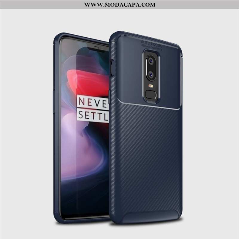 Capa Oneplus 6 Super Telemóvel Minimalista Slim Azul Tendencia Completa Online