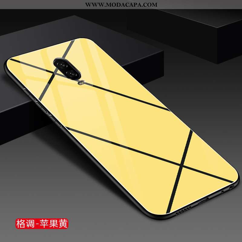 Capas Oneplus 6t Vidro Telemóvel Protetoras Criativas Amarelo Lisas Completa Online