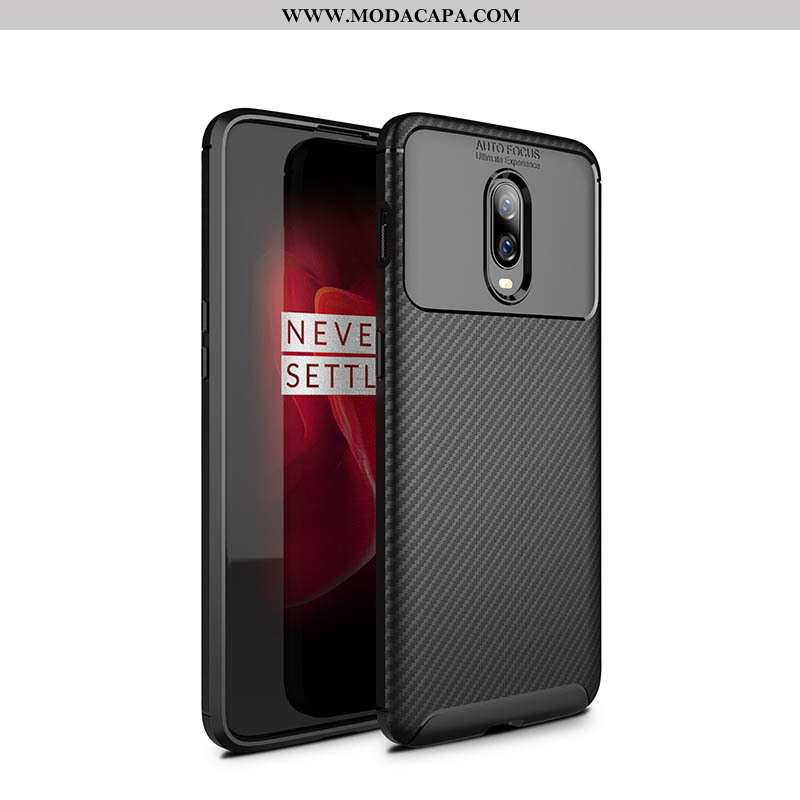 Capa Oneplus 6t Silicone Soft Vermelho Cases Tendencia Malha Telemóvel Barato