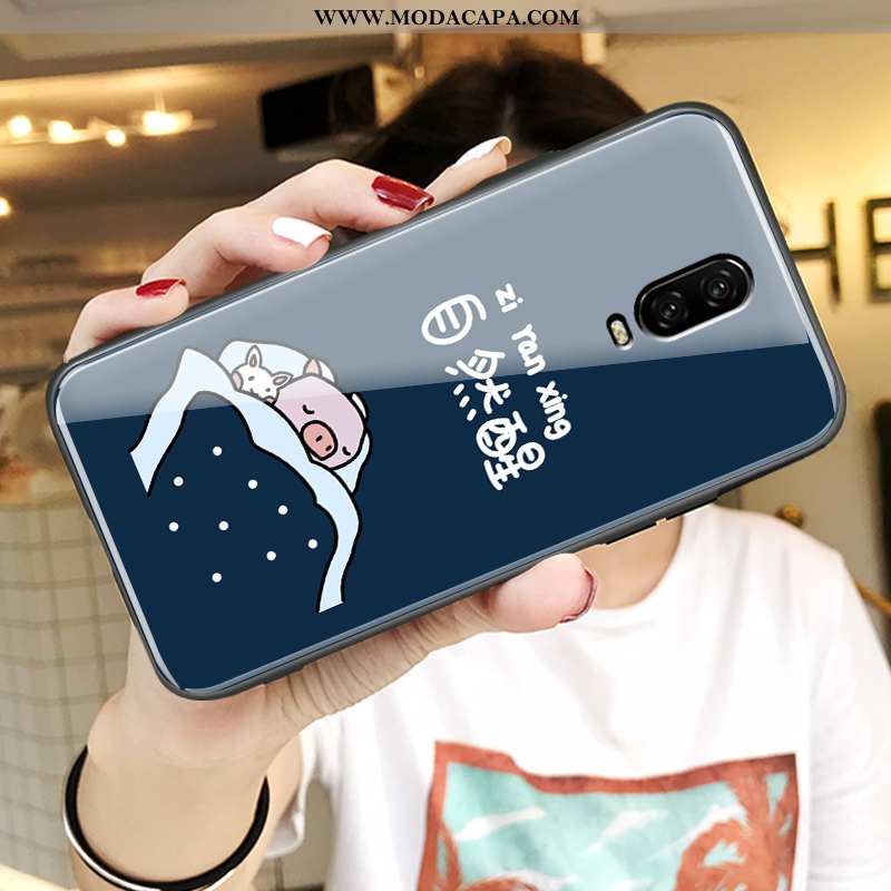 Capa Oneplus 6t Super Personalizada Slim Desenho Animado Azul Criativas Soft Barato