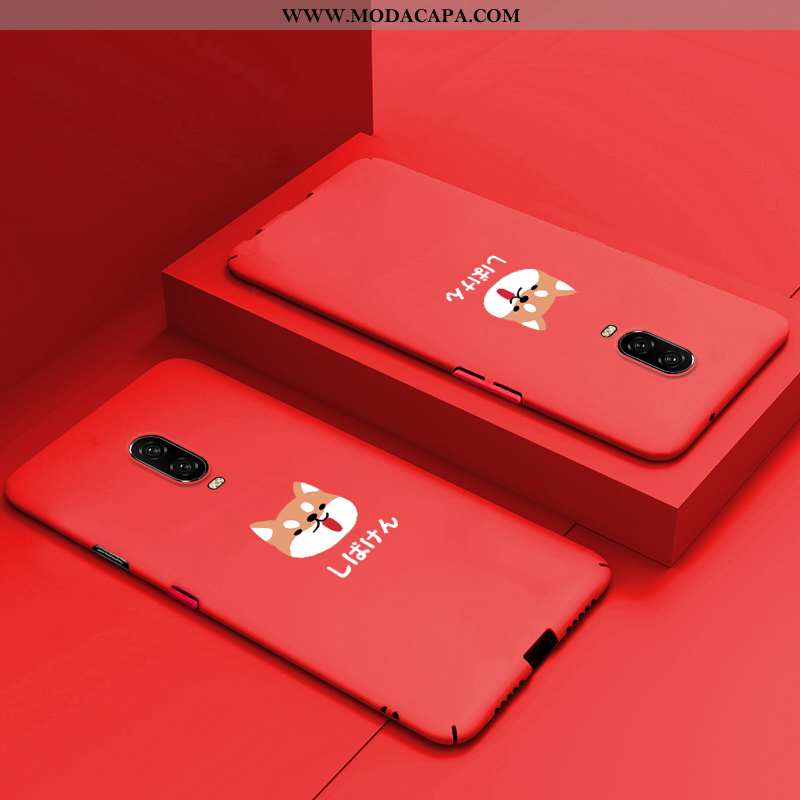 Capa Oneplus 6t Protetoras Capas Completa Vermelho Malha Super Telemóvel Baratas