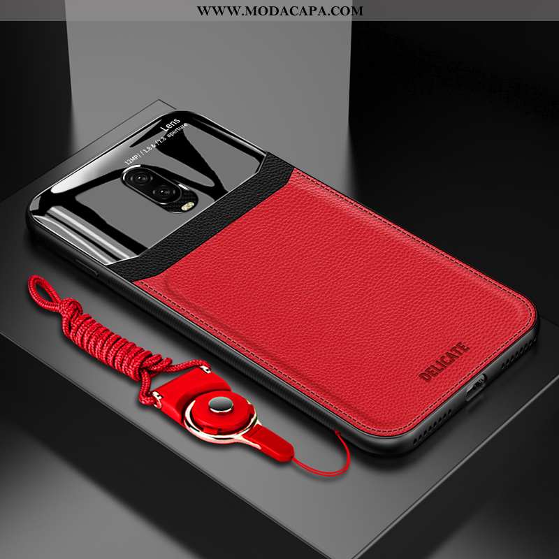 Capa Oneplus 6t Tendencia Criativas Protetoras Couro Capas Soft Vermelho Promoção