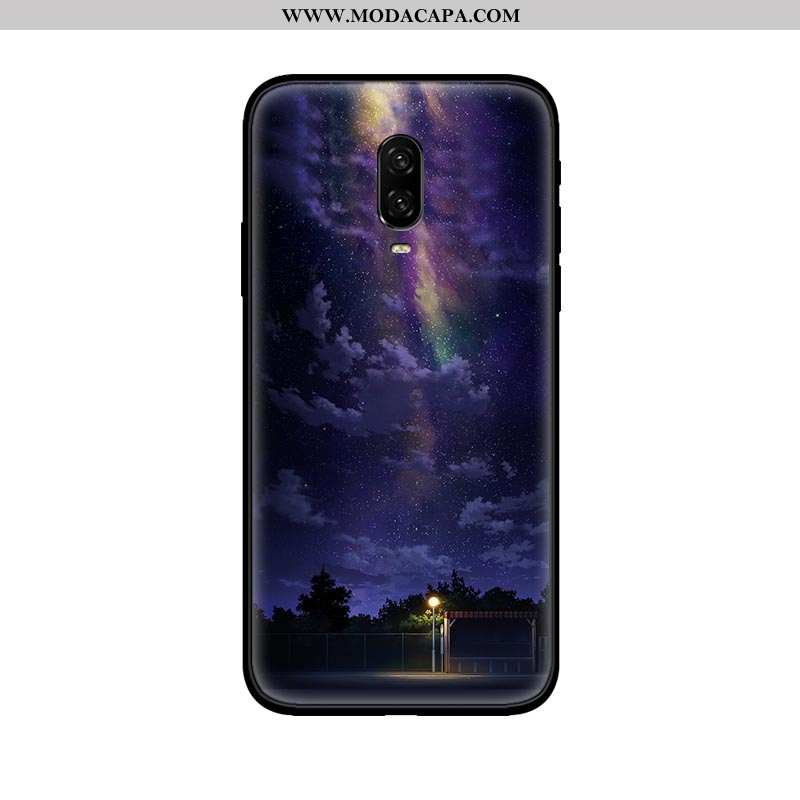 Capas Oneplus 6t Super Slim Telemóvel Roxa Tendencia Completa Cases Barato