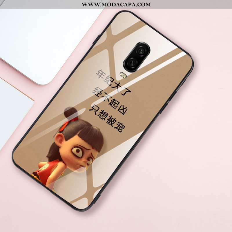 Capa Oneplus 6t Criativas Silicone Antiqueda Caqui Malha Cases Completa Online