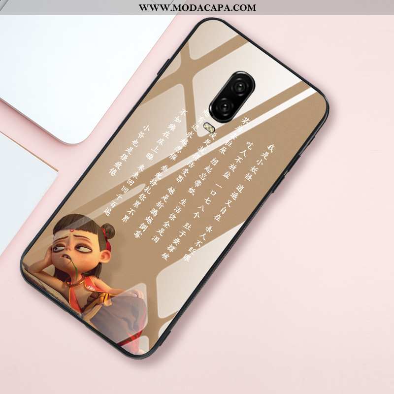 Capa Oneplus 6t Criativas Silicone Antiqueda Caqui Malha Cases Completa Online