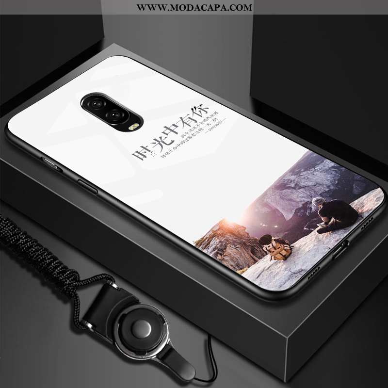 Capa Oneplus 6t Super Resistente Telemóvel Capas Tendencia Minimalista Branco Baratas