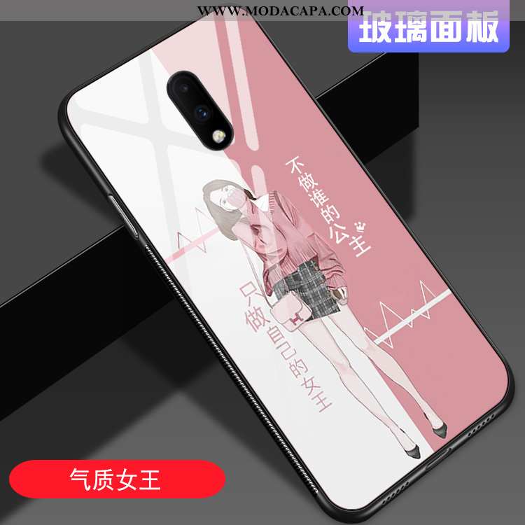 Capas Oneplus 7 Estiloso Antiqueda Frente Completa Rosa Cases Barato