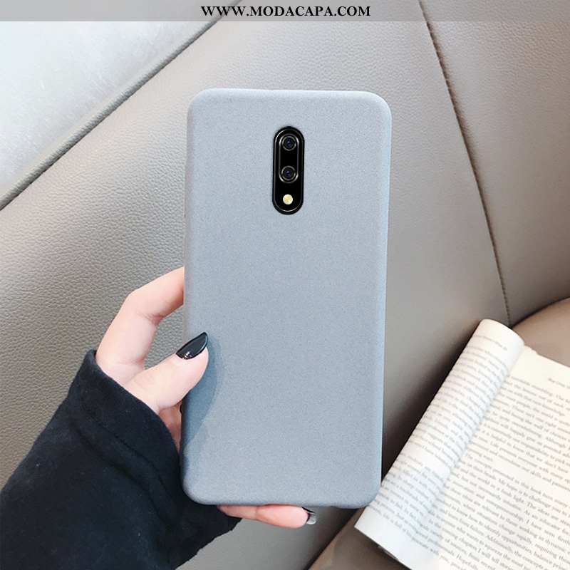 Capas Oneplus 7 Soft Completa Simples Fosco Telemóvel Cinza Promoção