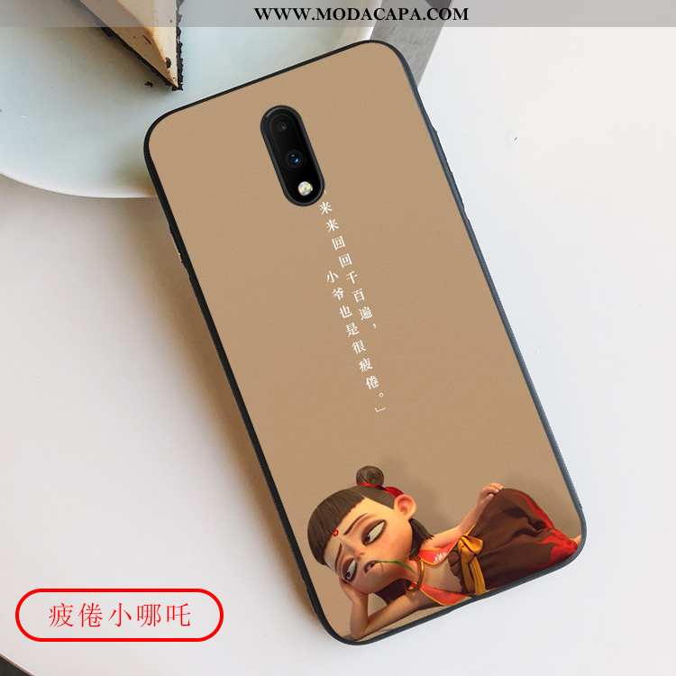 Capas Oneplus 7 Fofas De Grau Desenho Animado Soft Completa Telemóvel Baratas