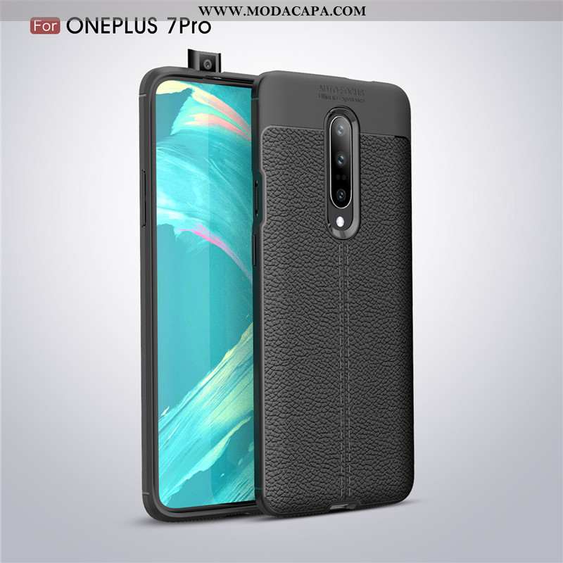 Capa Oneplus 7 Pro Soft Telemóvel Anti Suor Antiqueda Antiderrapante Negócio Cola Baratas