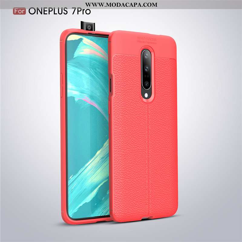 Capa Oneplus 7 Pro Soft Telemóvel Anti Suor Antiqueda Antiderrapante Negócio Cola Baratas