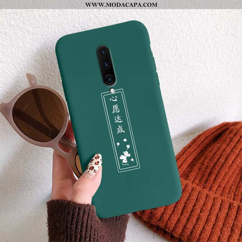 Capas Oneplus 7 Pro Fosco Moda Verde Slim Coração Soft Vermelho Baratas