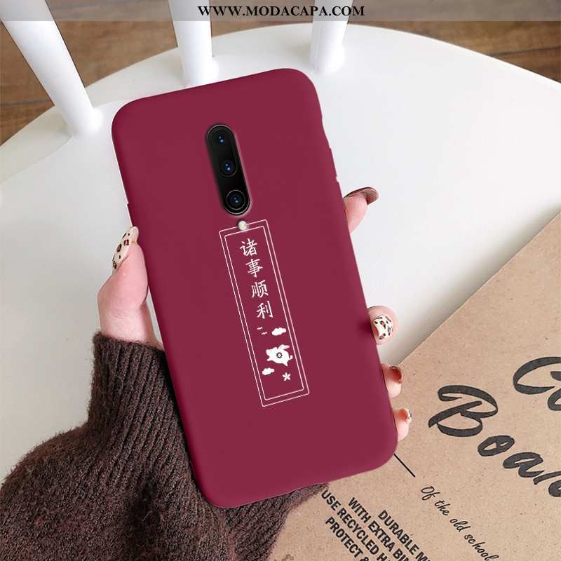 Capas Oneplus 7 Pro Fosco Moda Verde Slim Coração Soft Vermelho Baratas