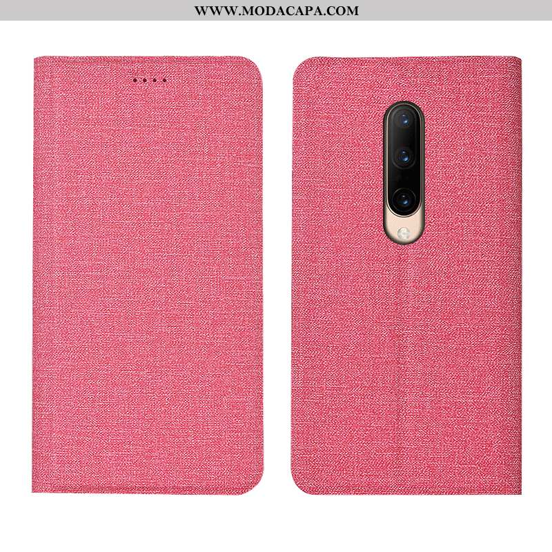 Capa Oneplus 7 Pro Protetoras Cases Antiqueda Cover Cinza Telemóvel Linho Baratos