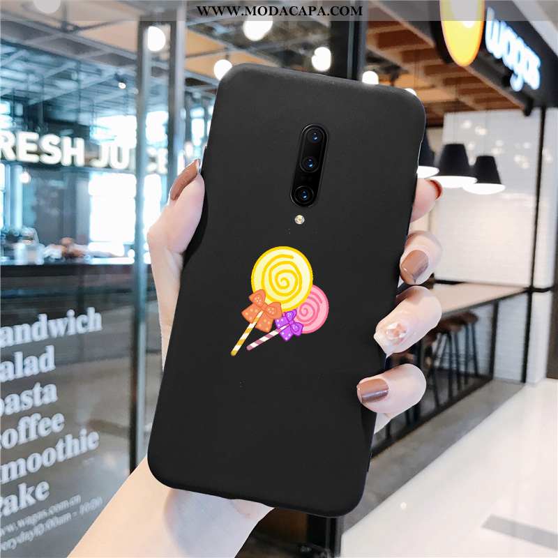 Capas Oneplus 7 Pro Criativas Simples Telemóvel Casal Fosco Protetoras Preto Online