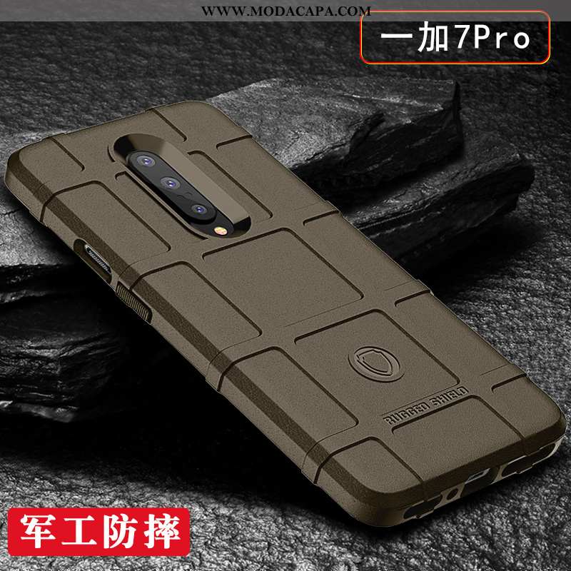 Capas Oneplus 7 Pro Protetoras Antiqueda Prata Criativas Cases Malha Completa Online