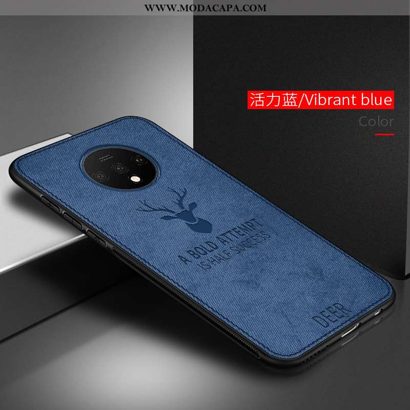 Capas Oneplus 7t Moda Fosco Super Personalizada Malha Cinza Antiqueda Baratas