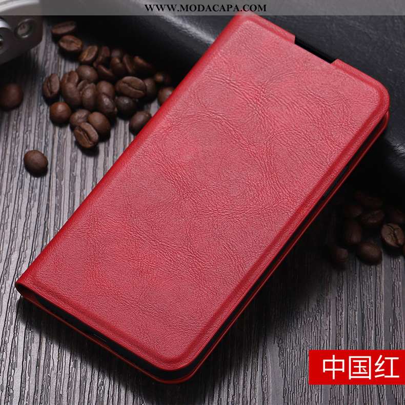 Capas Oneplus 7t Protetoras Antiqueda Negócio Soft Cover Vermelho Simples Online