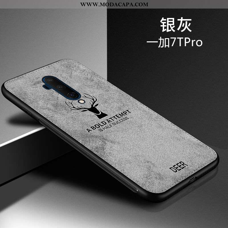 Capas Oneplus 7t Pro Silicone Soft Antiqueda Protetoras Tecido Personalizada Barato