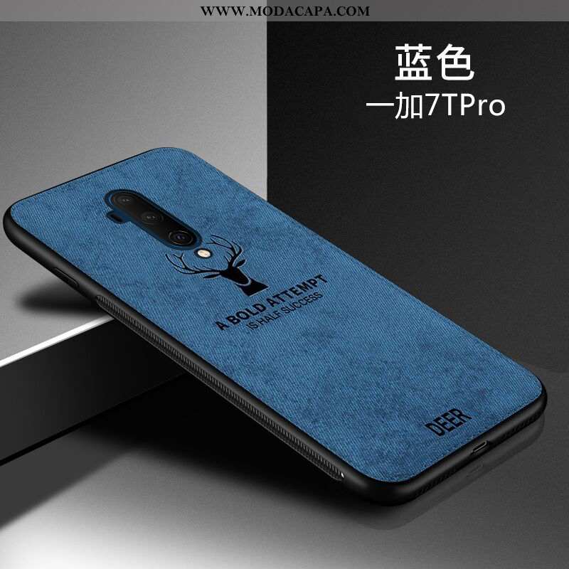 Capas Oneplus 7t Pro Silicone Soft Antiqueda Protetoras Tecido Personalizada Barato